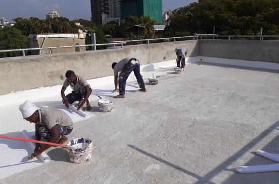 waterproofing of roof slabs